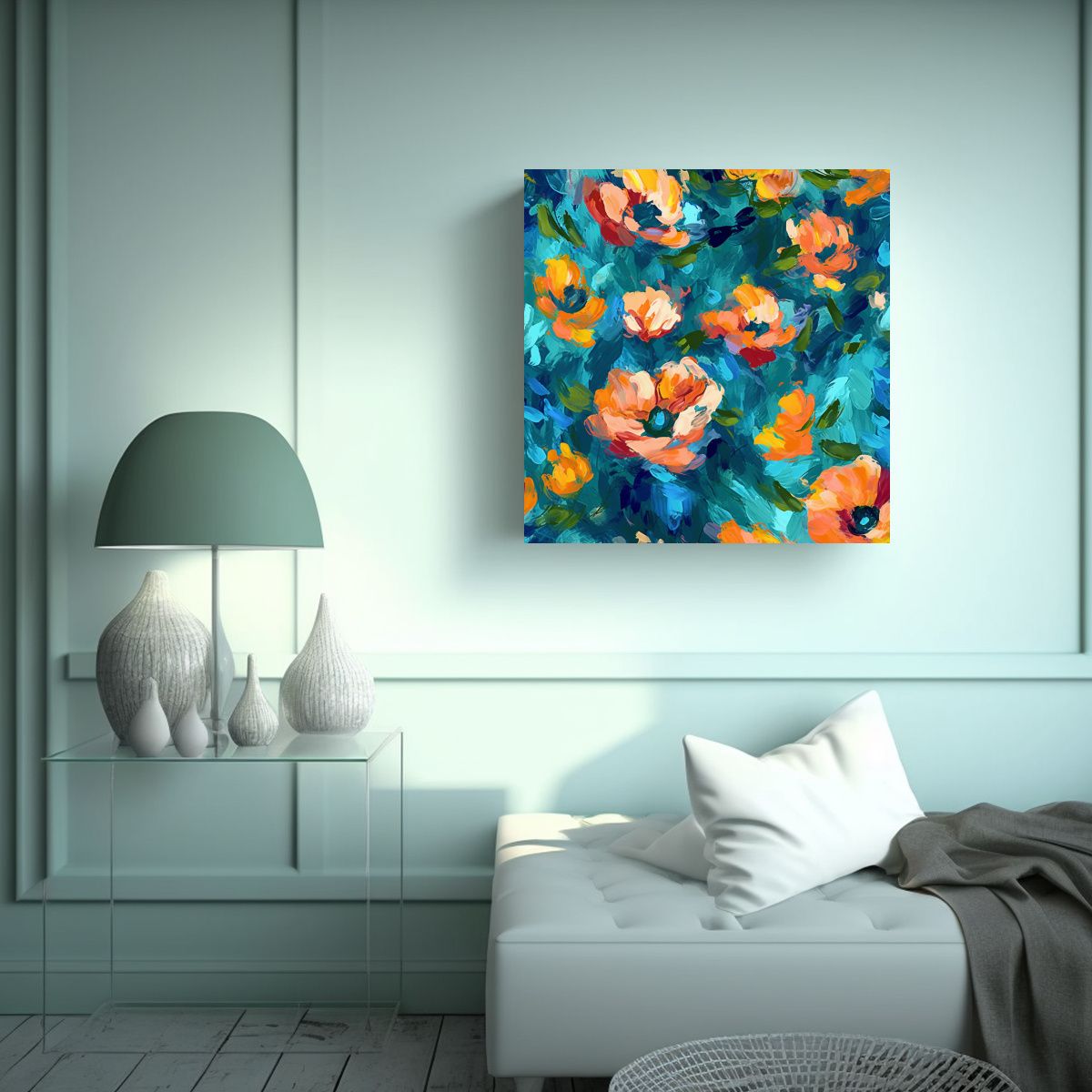 GENERICO - Composición Patron Intenso Mágico De 90x90 Cm