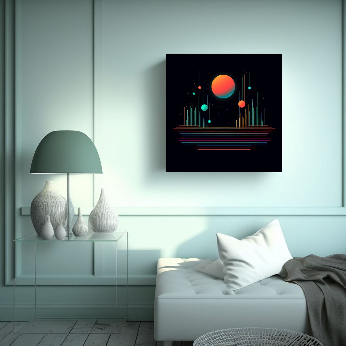 GENERICO - Lienzo De Tela Abstracto Para Decoración De 60x60 Cm