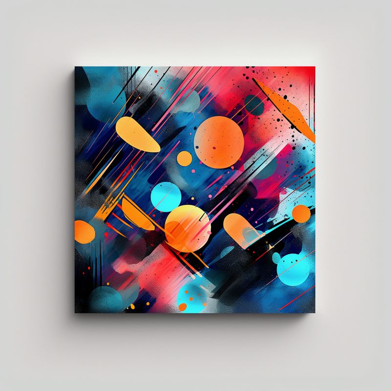 GENERICO - Cuadro Decorativo Con Estampado Sublimado De 70x70 Cm