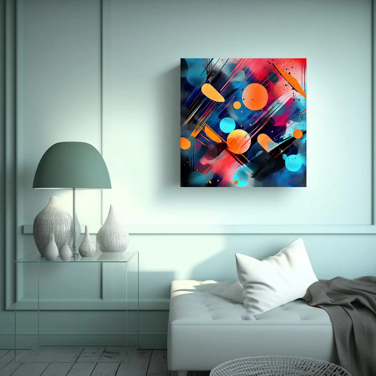 GENERICO - Cuadro Decorativo Con Estampado Sublimado De 80x80 Cm