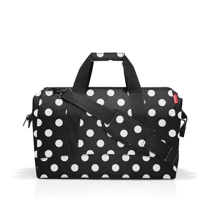 REISENTHEL - Bolso de viaje allrounder L - dots white - Negro