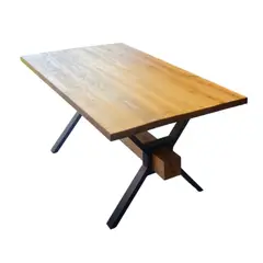 GENERICO - Mesa de Roble - Base Cruceta 200x100