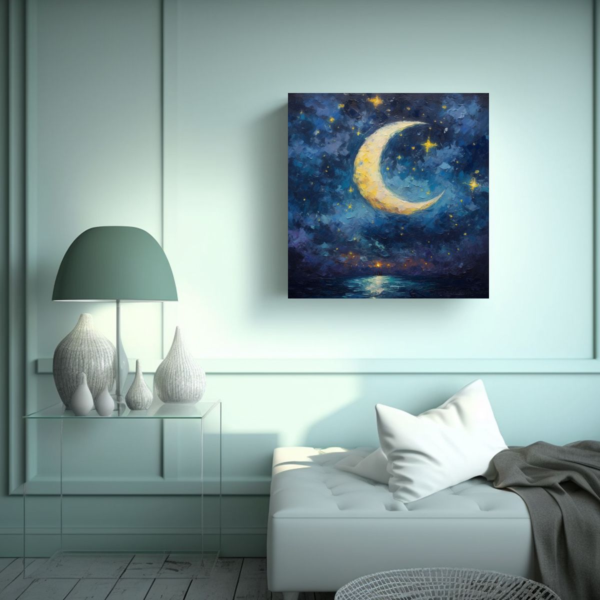 GENERICO - Pintura Abstracta En Tela Duradera Id765387 60x60 Cm