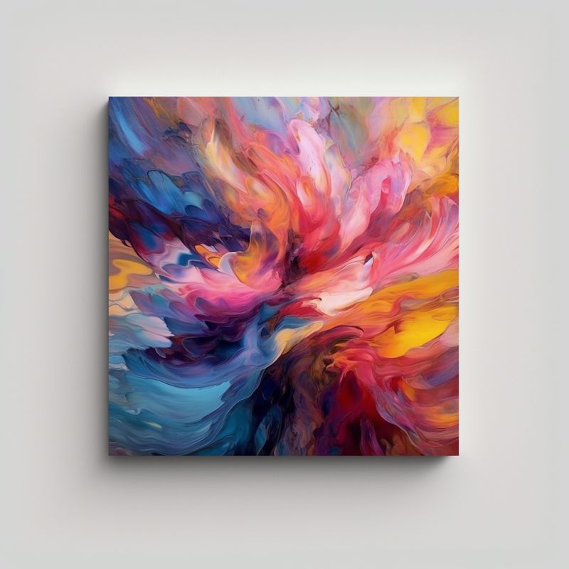 GENERICO - Lienzo Obra Maestra Cuadro Decorativa Creada Por 80x80 Cm