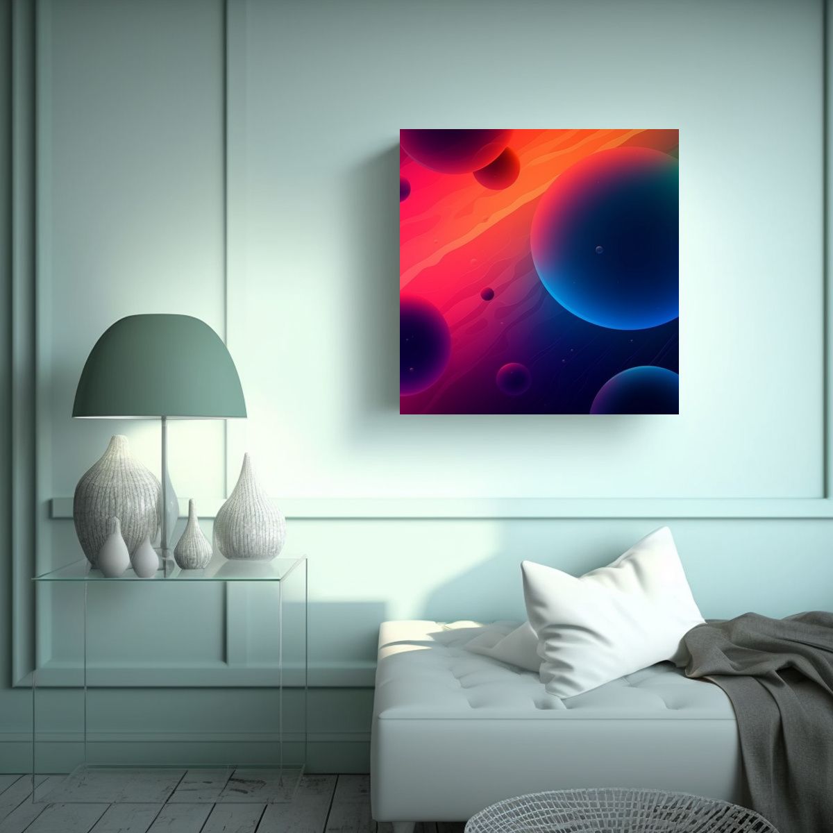 GENERICO - Pintura Decorativa Forma Exclusiva Fondo 70x70 Cm