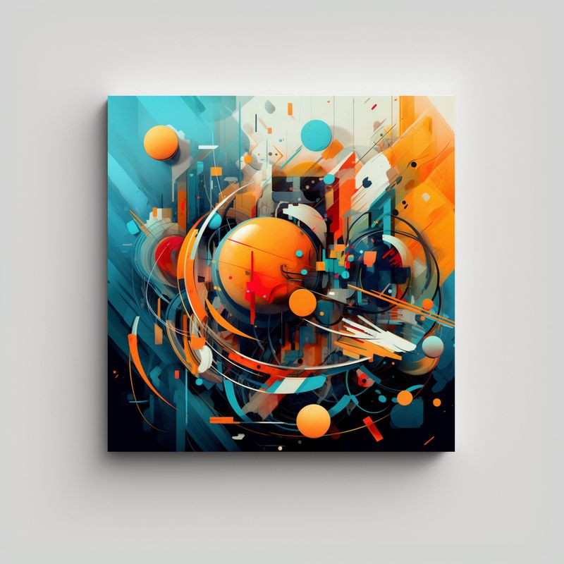GENERICO - Arte Sublimado Equilibrio: Pintura Digital 50x50 Cm