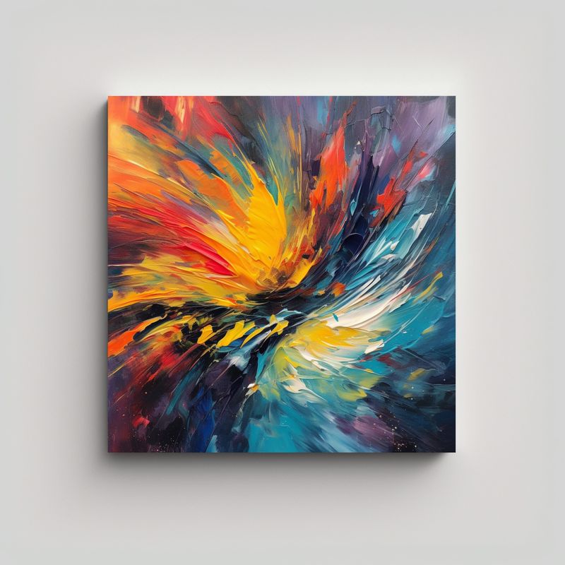 GENERICO - Pintura En Bastidor Moderno De Visión Id700238 60x60 Cm