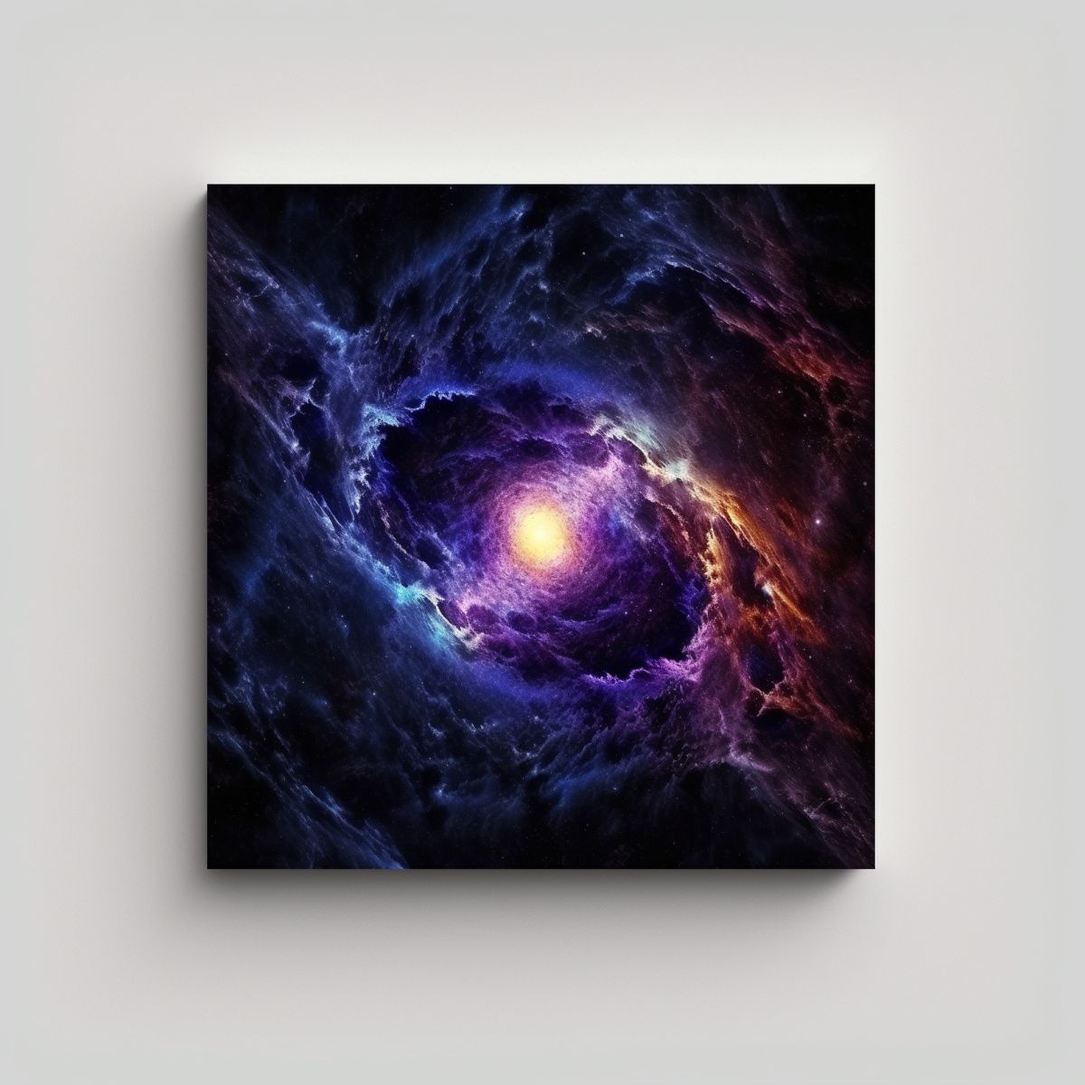 GENERICO - Pinturas Abstractas En Colores Oscuros. 50x50 Cm