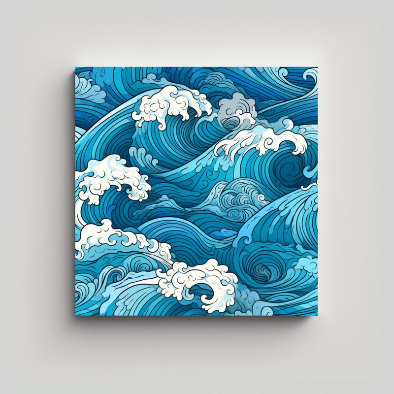 GENERICO - Arte Concepto Simple Pinturas Decorativas De 60x60 Cm