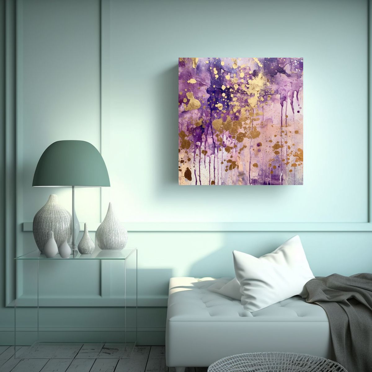 GENERICO - Lienzo De Tela Dibujo Exuberantes Estilo 80x80 Cm