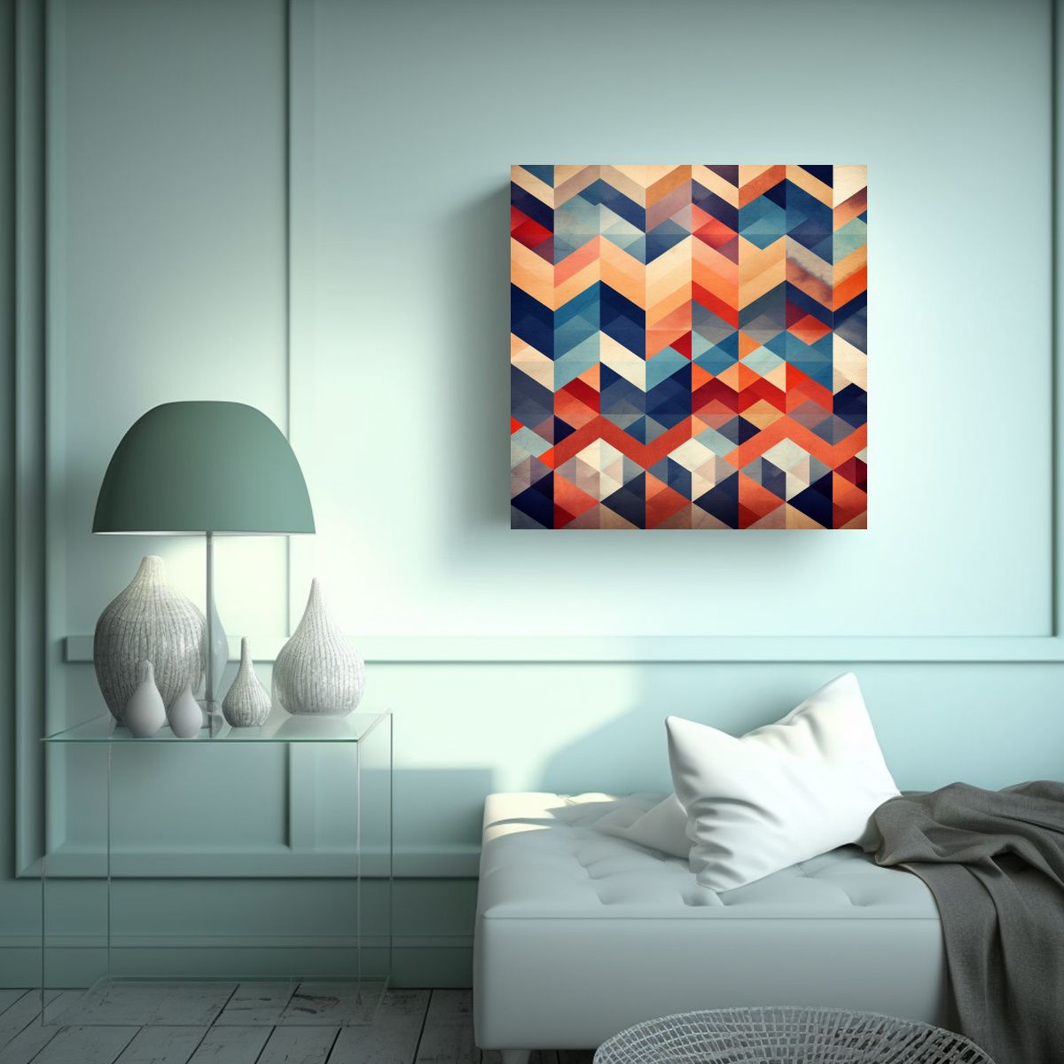 GENERICO - Pinturas Decorativas Con Patrones Geométricos 80x80 Cm