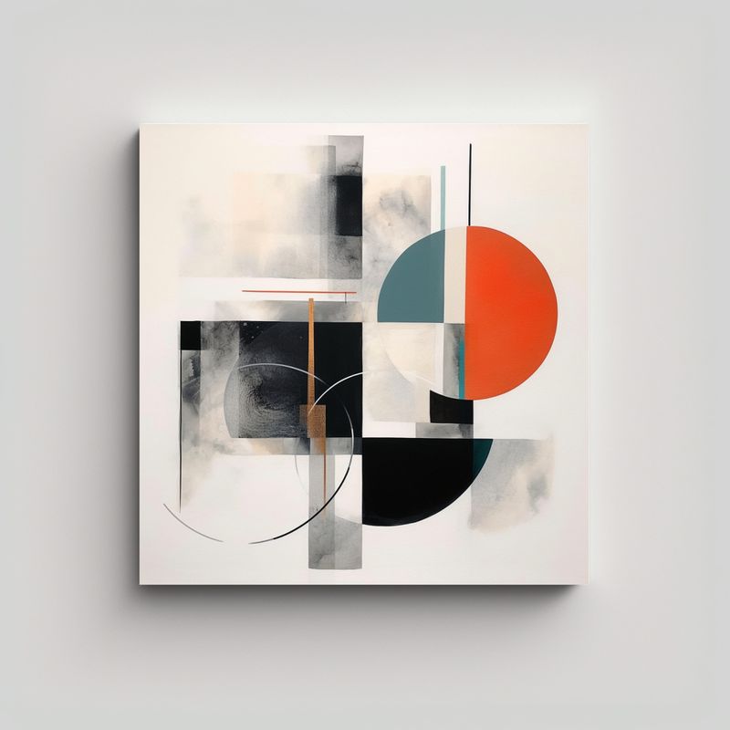 GENERICO - Pinturas Decorativas Minimalistas Con Enfoque En 60x60 Cm