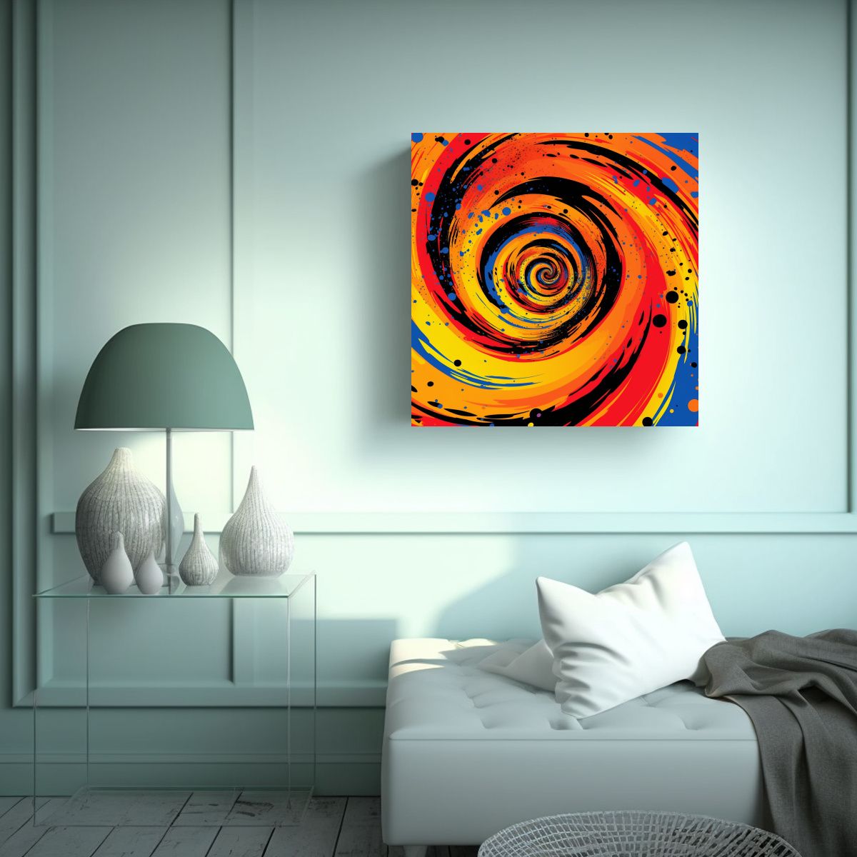 GENERICO - Pintura Decorativa De Detalles Intrincados Que 80x80 Cm