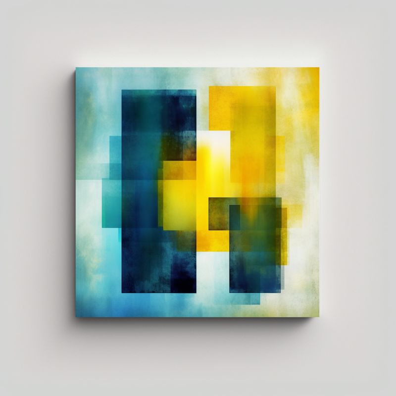 GENERICO - Lienzo De Tela Inspirador De Estilo Minimalista 90x90 Cm