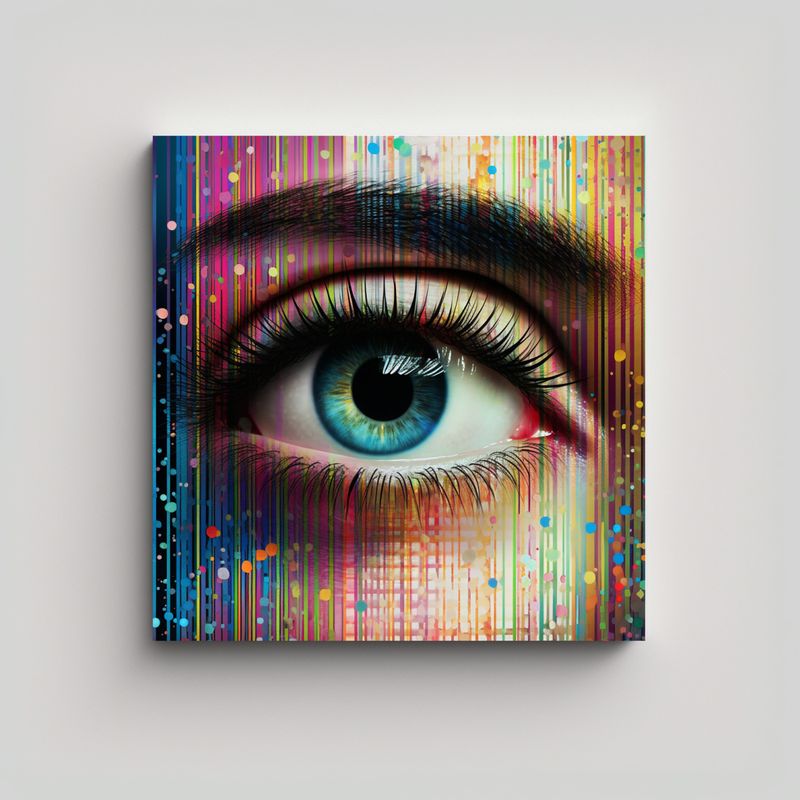 GENERICO - Estilo Óleo En Lienzo De Estilo Abstracto Locura 60x60 Cm
