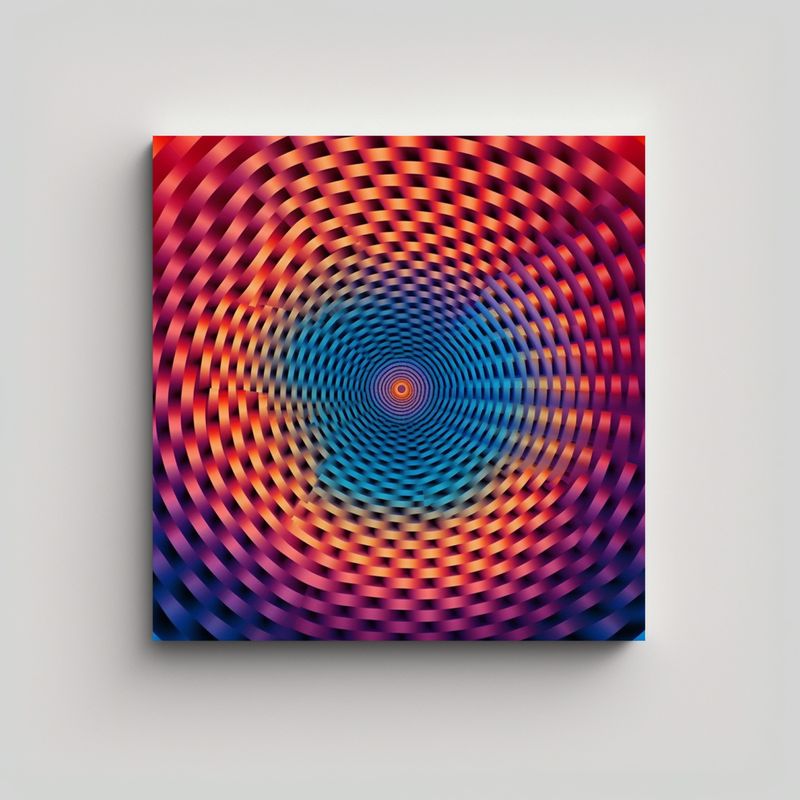 GENERICO - Pinturas Decorativas En Bastidor Con Textura 50x50 Cm