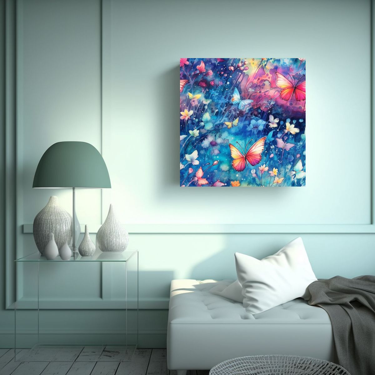 GENERICO - Pintura Decorativa En Bastidor De Tela Con 80x80 Cm