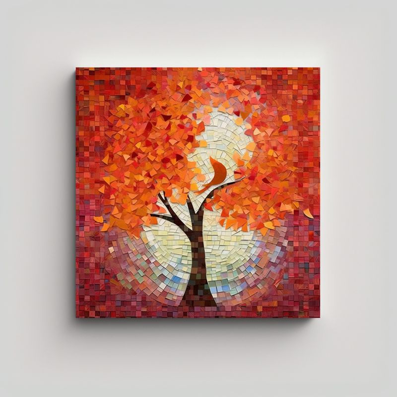 GENERICO - Cuadro De Mosaico Digital Que Representa El 90x90 Cm