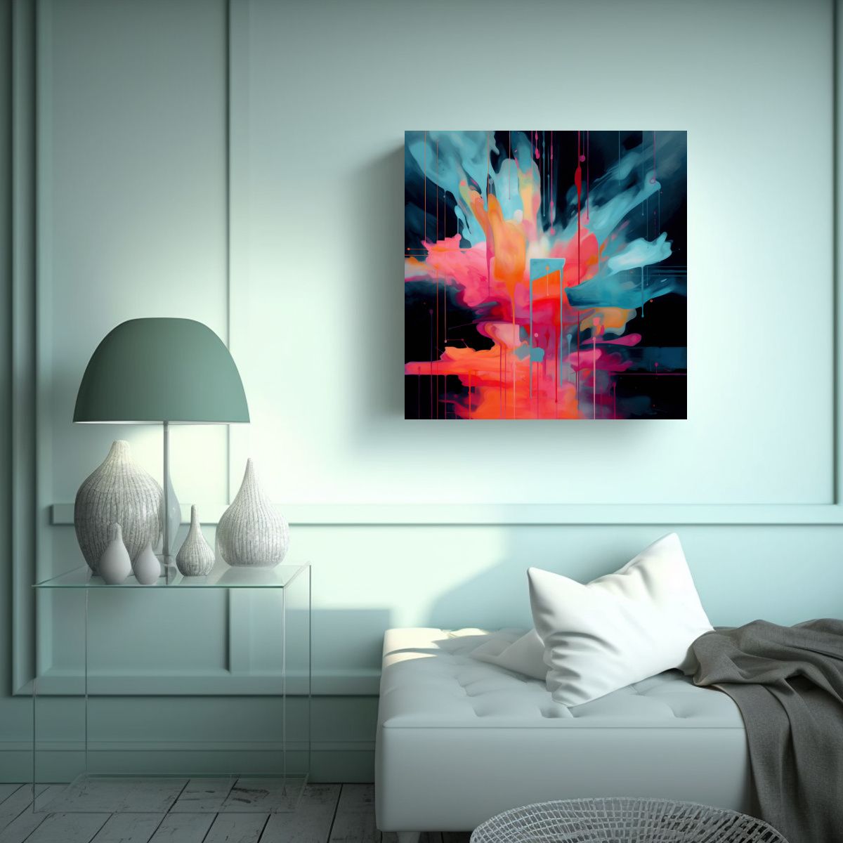 GENERICO - Pintura Decorativa Adorable De Alta Calidad 90x90 Cm