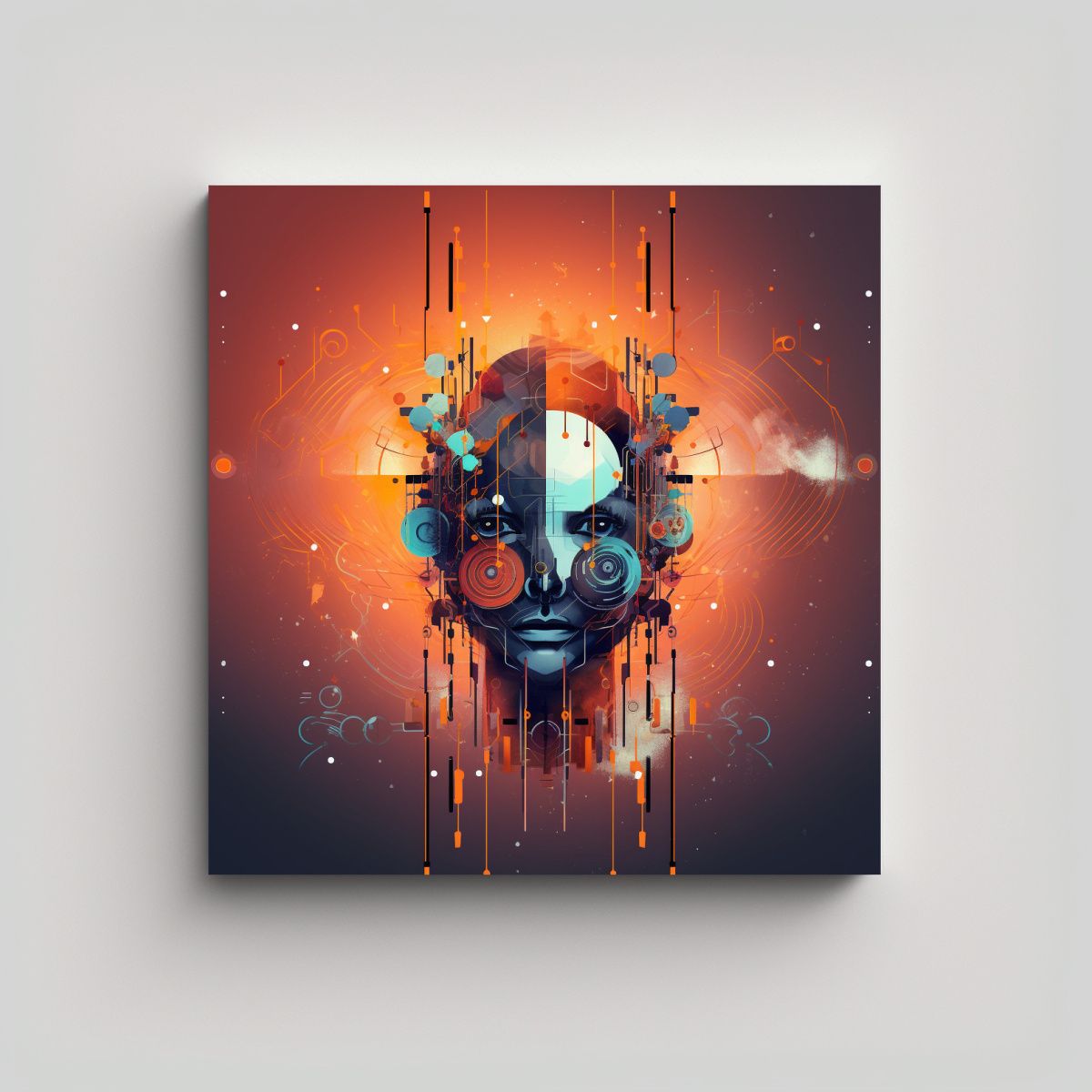 GENERICO - Pintura Decorativa: Arte Inspirador En Lienzo 70x70 Cm