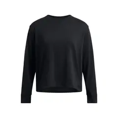 UNDER ARMOUR - Polera manga larga Boxy Crop mujer Negro