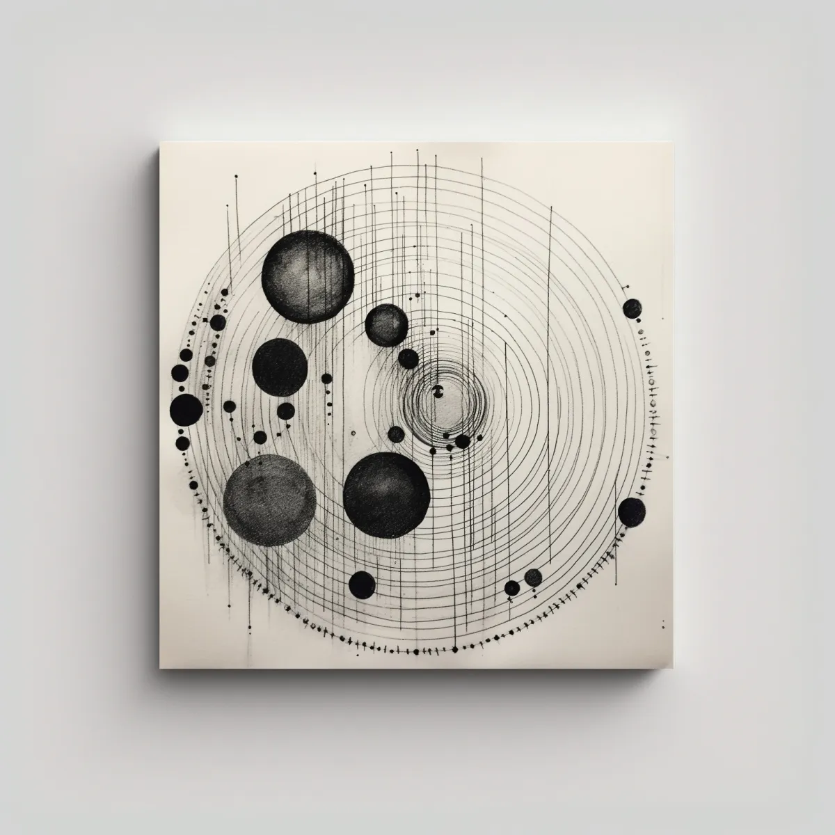 GENERICO - Pintura Decorativa De Cuadro Minimalista Con 80x80 Cm