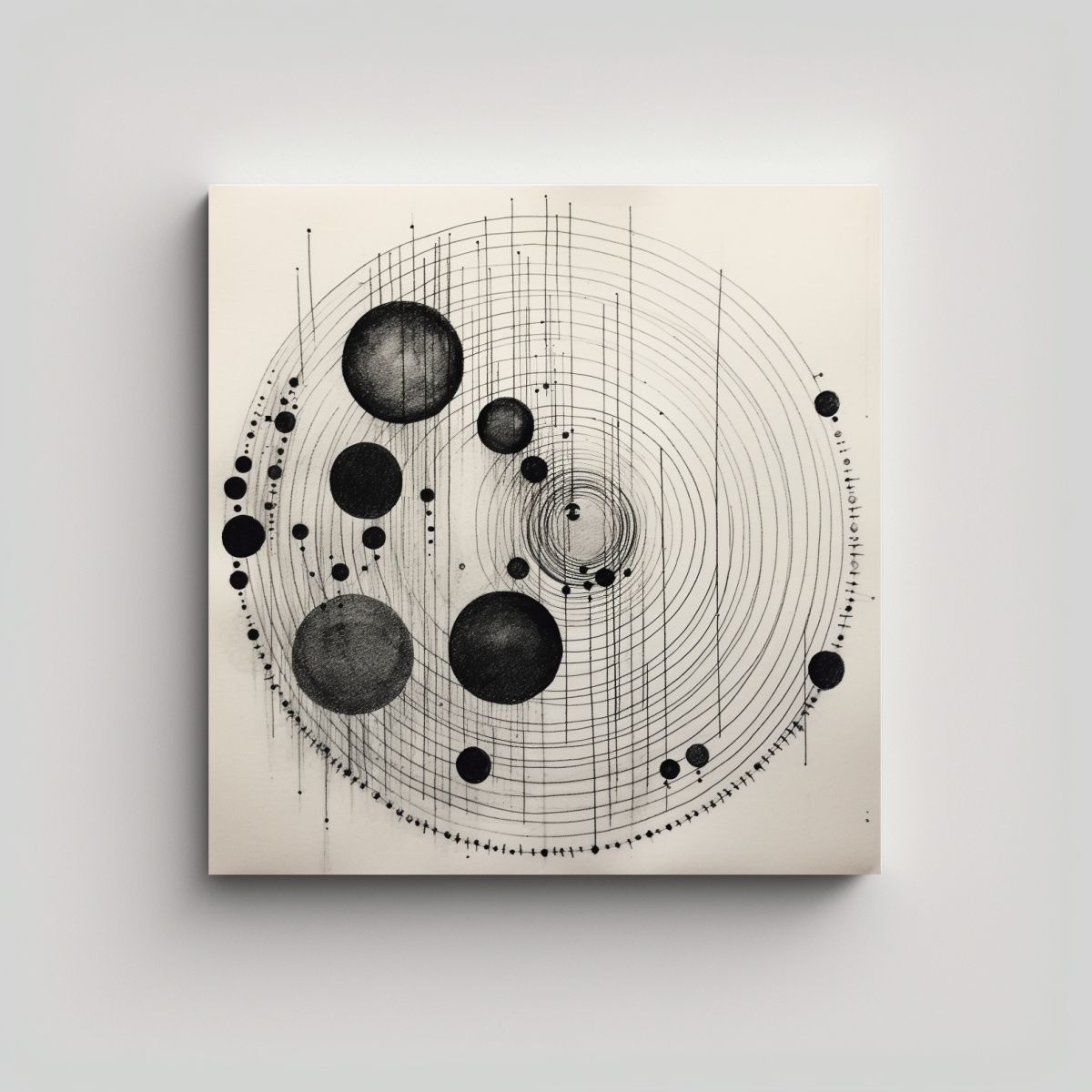 GENERICO - Pintura Decorativa De Cuadro Minimalista Con 60x60 Cm