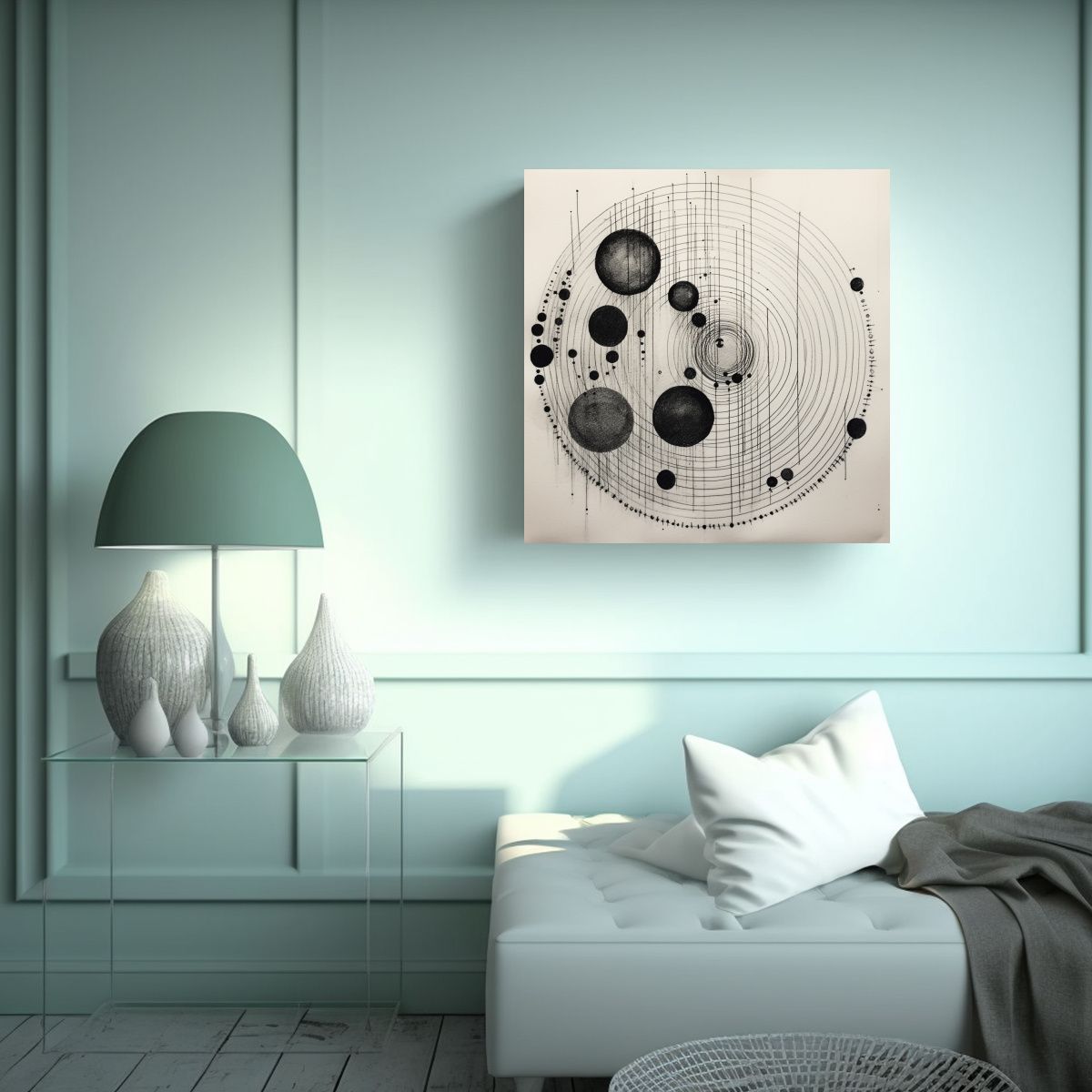 GENERICO - Pintura Decorativa De Cuadro Minimalista Con 60x60 Cm