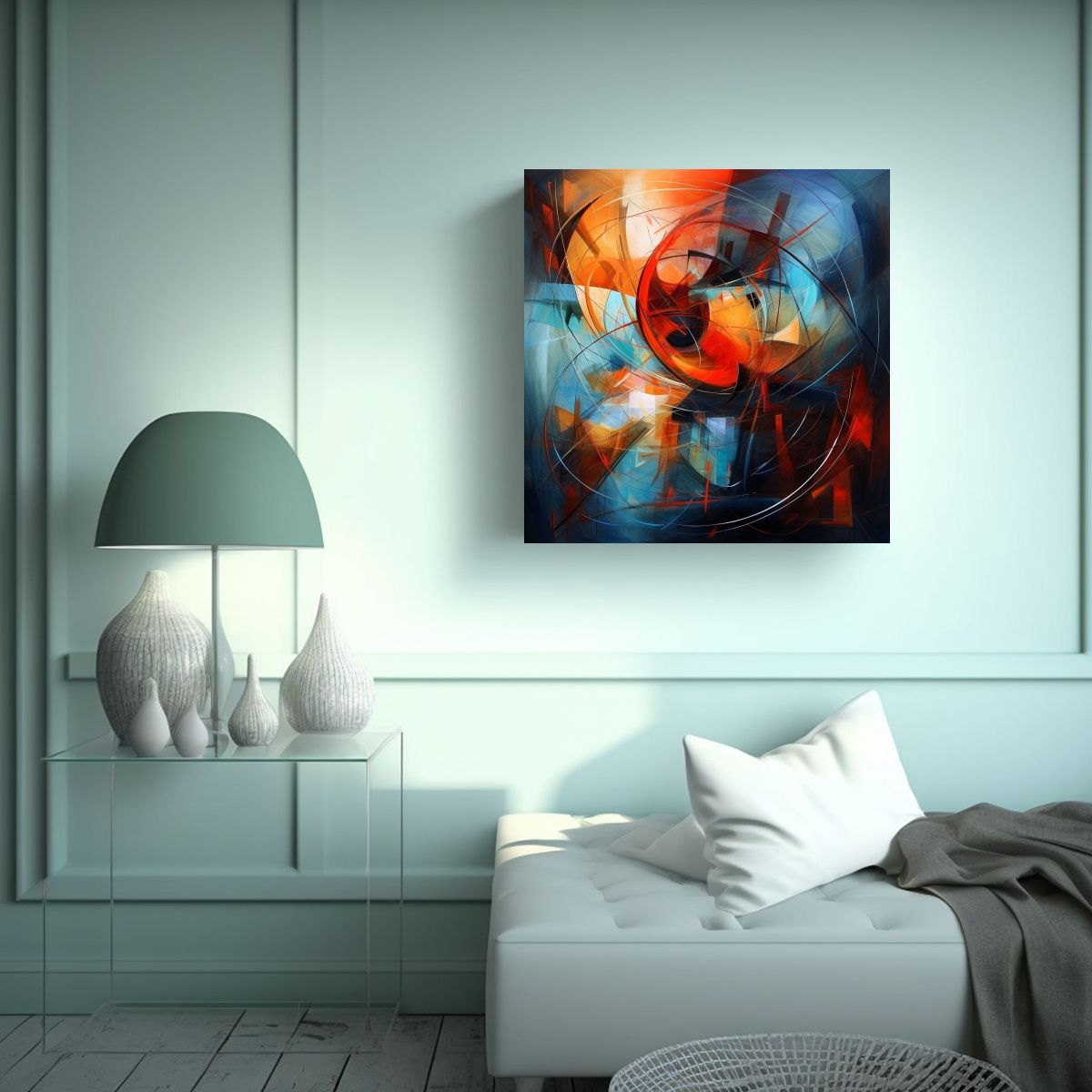 GENERICO - Pinturas Abstractas Brillantes De Relaciones 70x70 Cm