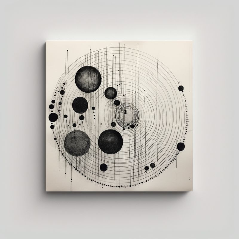 GENERICO - Pintura Decorativa De Cuadro Minimalista Con 50x50 Cm