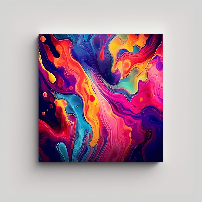GENERICO - Tela En Bastidor Acuarela Resistente Uwu 50x50 Cm