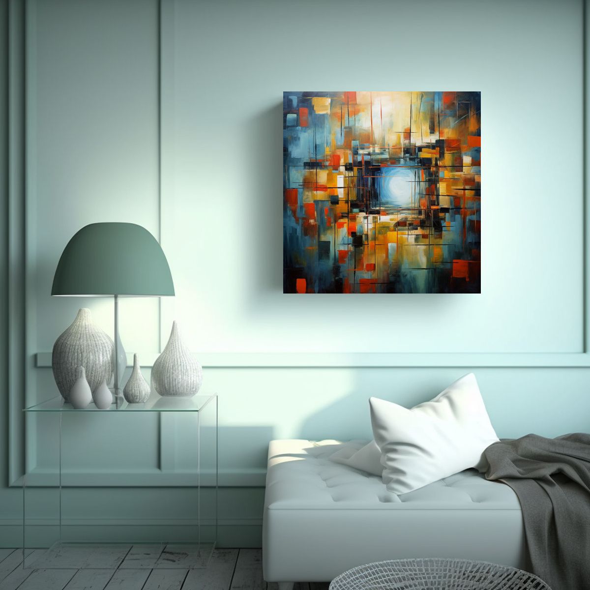 GENERICO - Arte En Bastidor Ilustrativo, Buscando Mi Camino 70x70 Cm