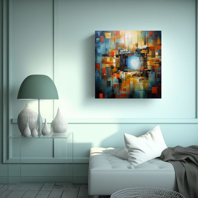 GENERICO - Arte En Bastidor Ilustrativo, Buscando Mi Camino 70x70 Cm