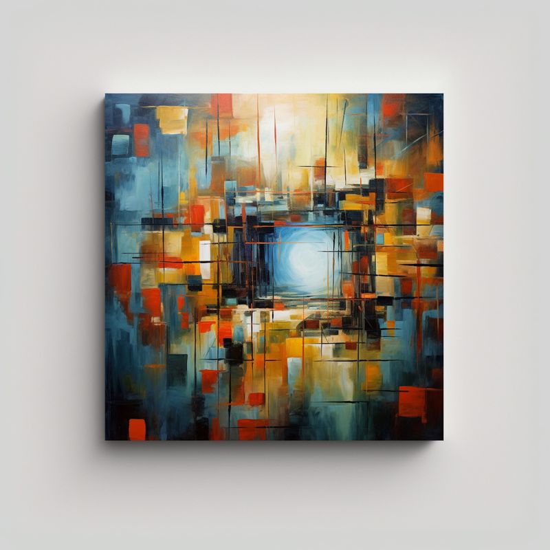 GENERICO - Arte En Bastidor Ilustrativo, Buscando Mi Camino 80x80 Cm