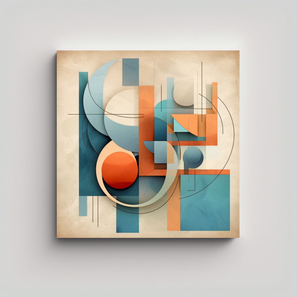 GENERICO - Cuadro Abstracta De Una Forma única En Estilo De 90x90 Cm