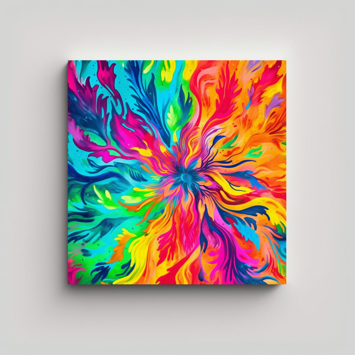 GENERICO - Pintura De Arte De Pared En Acuarela Con Textura 50x50 Cm