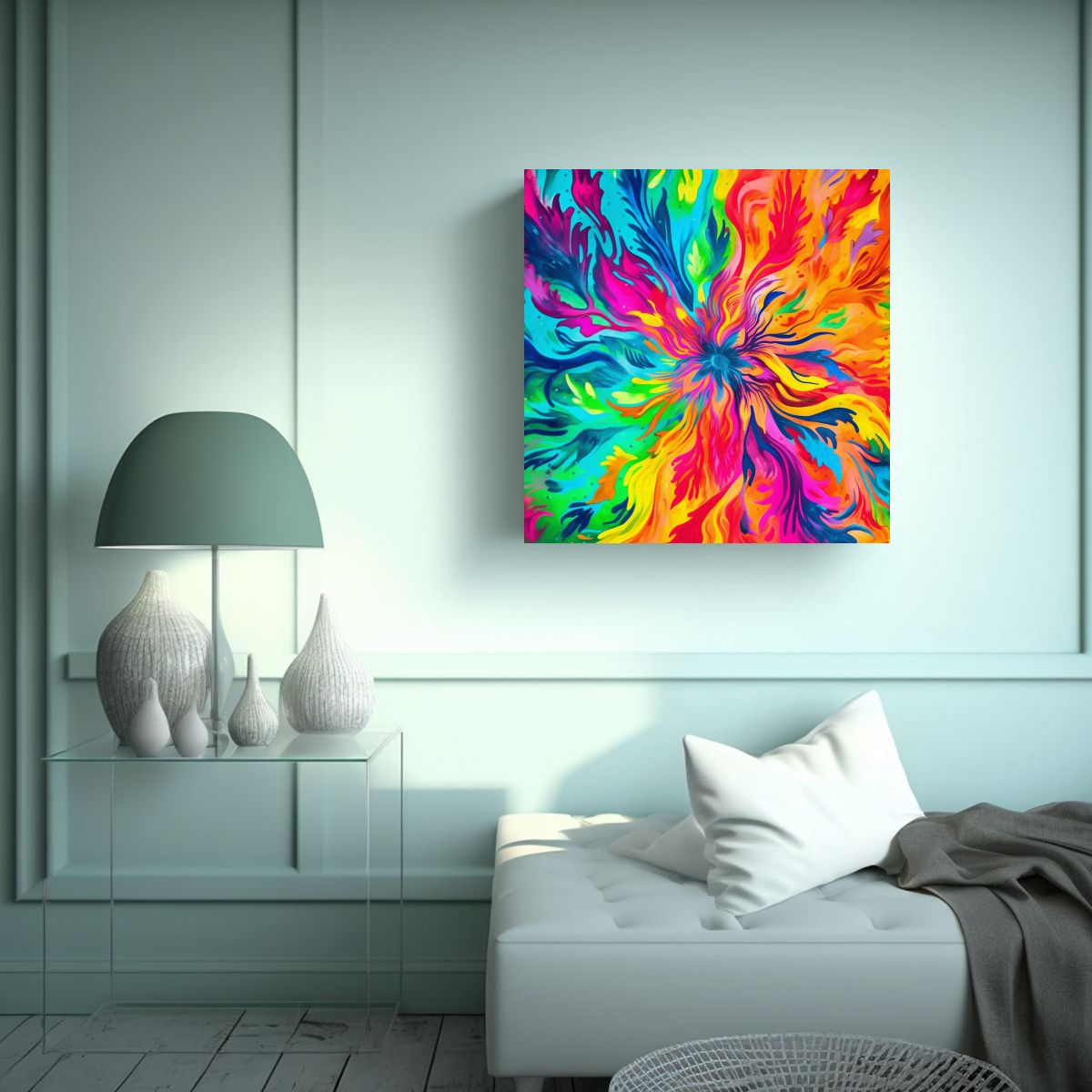 GENERICO - Pintura De Arte De Pared En Acuarela Con Textura 50x50 Cm