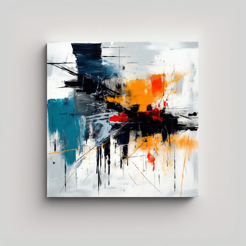 GENERICO - Pinturas Decorativas Inspiradas En El Minimalismo 50x50 Cm