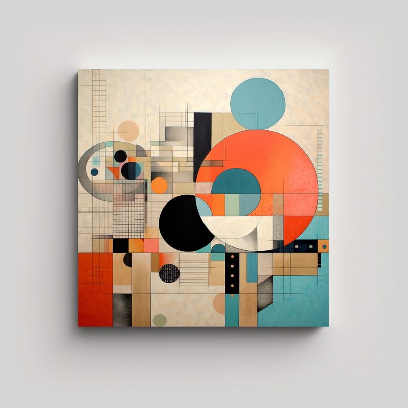 GENERICO - Pintura Decorativa De Cocina En Bastidor: Arte En 60x60 Cm
