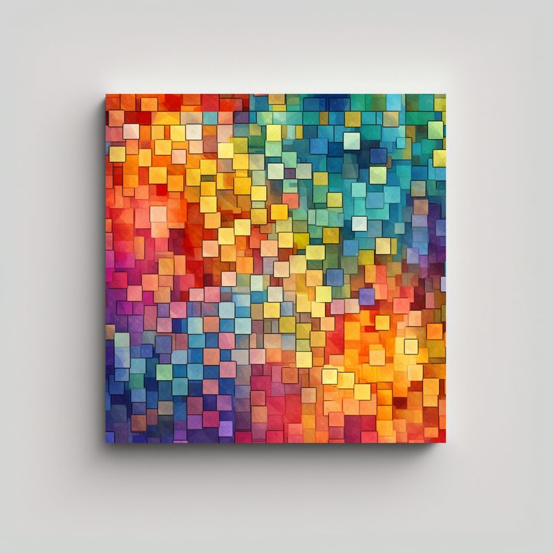 GENERICO - Pintura Decorativa Estilo Galería Patrón 60x60 Cm