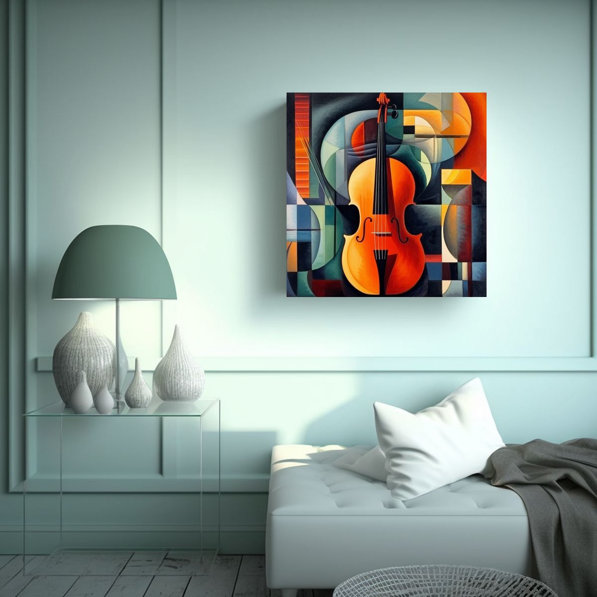 GENERICO - Cuadro Concepto Minimalista: Pintura De Un 70x70 Cm