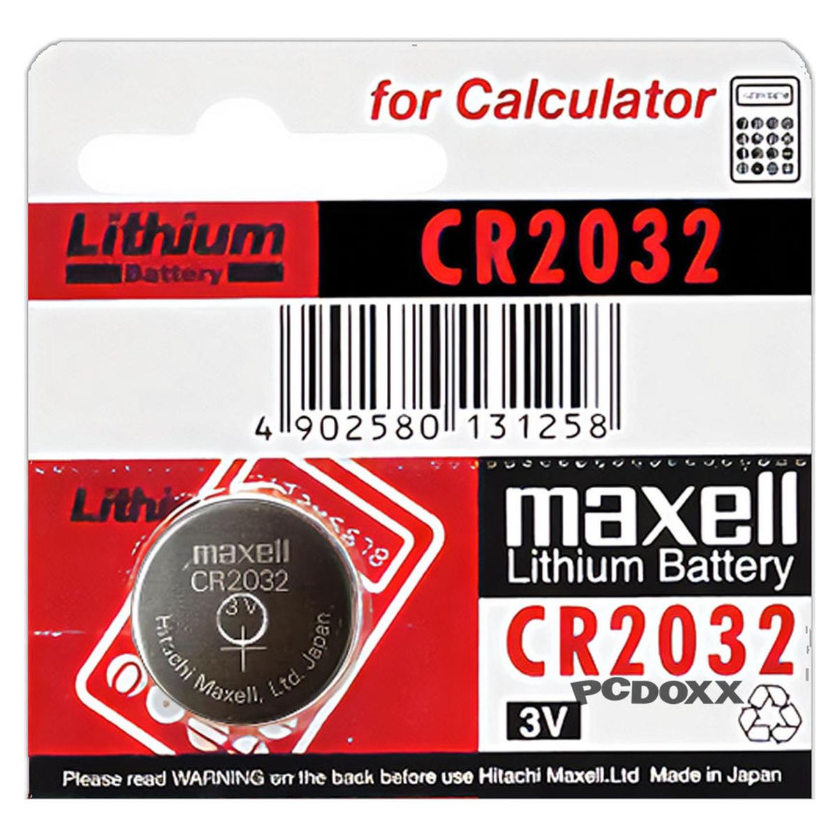 MAXELL - Pila Boton Maxell Cr2032 Lithium Reloj Pesas Otros Articulos