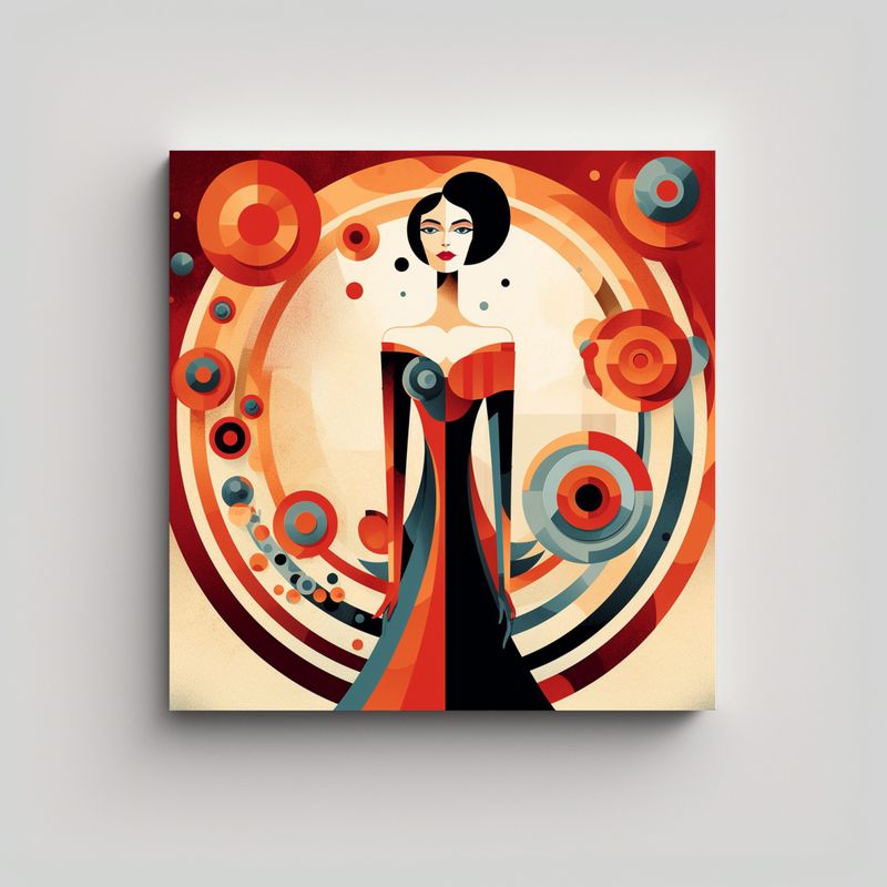 GENERICO - Pintura Decorativa De Arte Creativo Sobre El 80x80 Cm