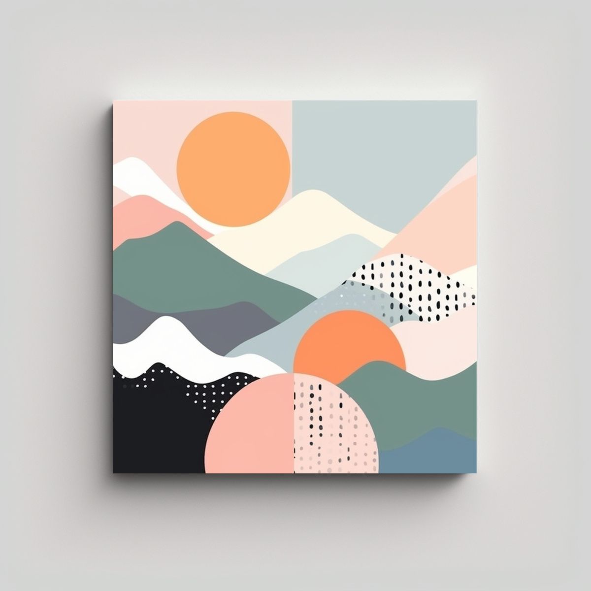 GENERICO - Pinturas De Decoración De Escenas Cuadradas De 60x60 Cm