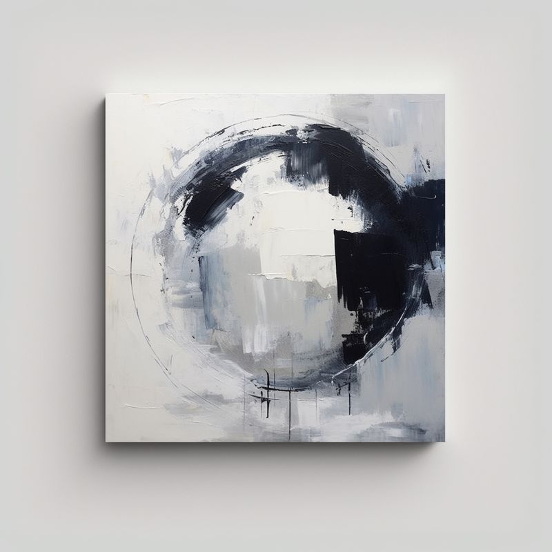 GENERICO - Pintura Abstracta Minimalista Elegante Para 90x90 Cm