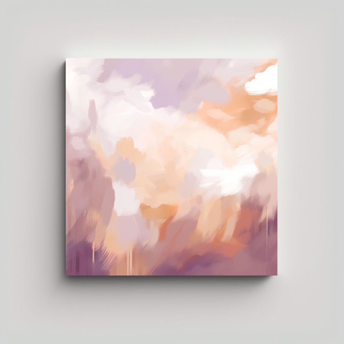 GENERICO - Cuadro Abstracto De Expresión En Grano De Color 70x70 Cm