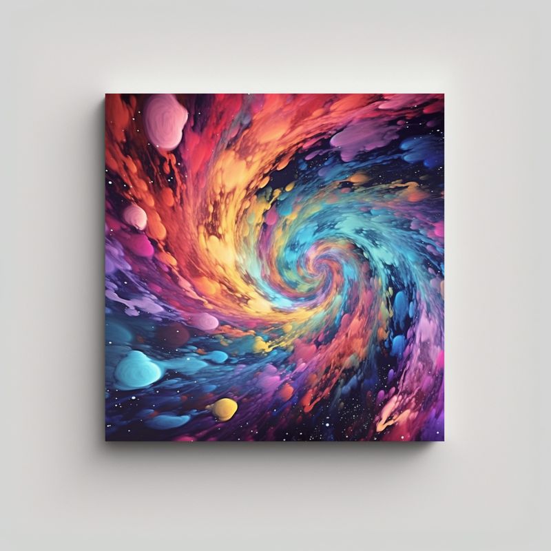 GENERICO - Pinturas Decorativas Arte Patron Intensas Estilo 90x90 Cm