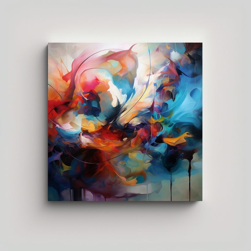 GENERICO - Pinturas Decorativas Abstractas De Alta Calidad 90x90 Cm