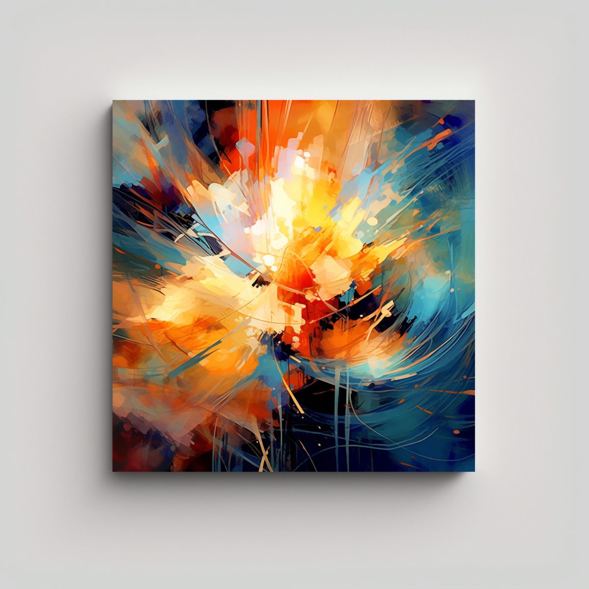 GENERICO - Arte De Pared Abstracto En Tonos Pop Art 2060 50x50 Cm