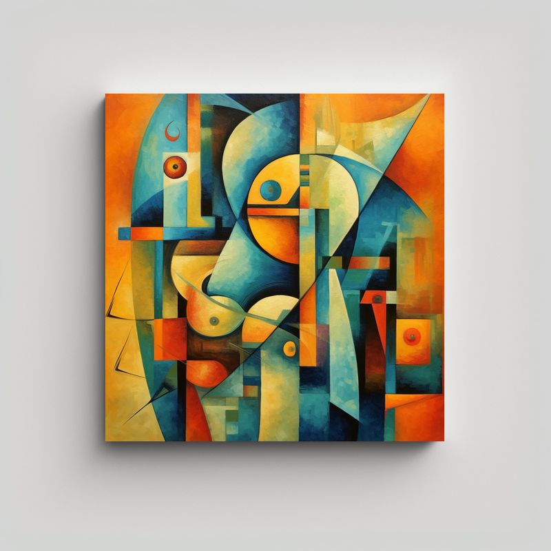 GENERICO - Pinturas Decorativas Abstractas De Intensidad Y 90x90 Cm